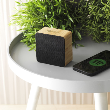 Logotrade promotional gift image of: Sonido 5W Bamboo wireless speaker