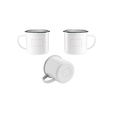 Logo trade advertising product photo of: Retro Enamel Mug 350 ml