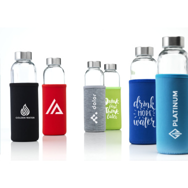 Logotrade promotional product image of: Senga Glass 500 ml drinking bottle