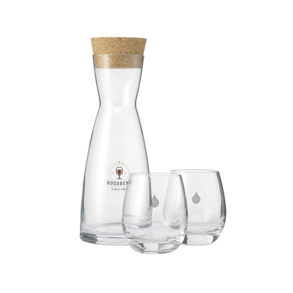 Logo trade promotional merchandise photo of: Ypsilon Carafe 1 L with a cork cap
