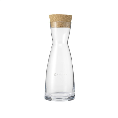 Logo trade promotional products image of: Ypsilon Carafe 1 L with a cork cap