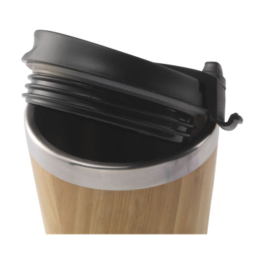Logotrade corporate gift image of: Tokyo 450 ml bamboo thermo cup