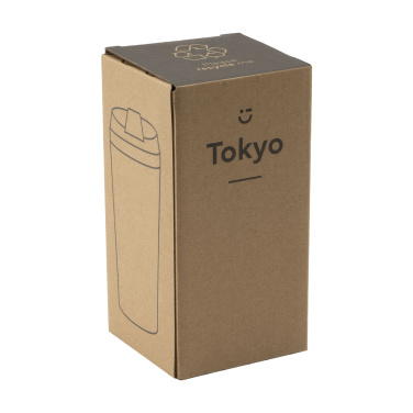 Logo trade corporate gift photo of: Tokyo 450 ml bamboo thermo cup