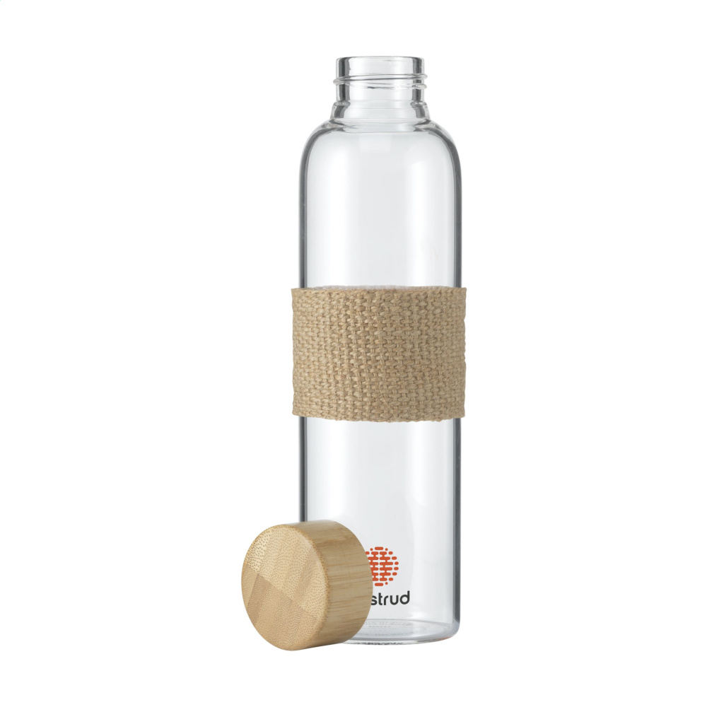 Logotrade promotional merchandise image of: Senga Glass Bamboo 500 ml drinking bottle