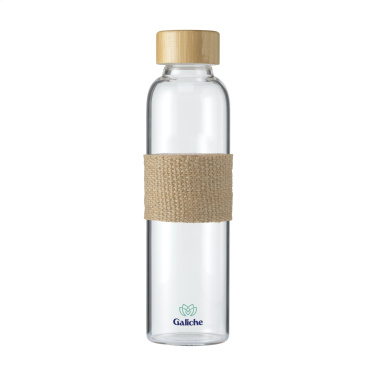 Logotrade corporate gifts photo of: Senga Glass Bamboo 500 ml drinking bottle