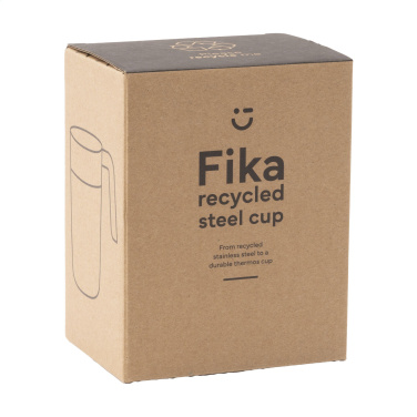 Logo trade promotional merchandise photo of: Fika RCS Recycled Steel Cup 400 ml thermo cup