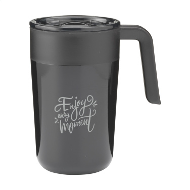 Logo trade promotional giveaways image of: Fika RCS Recycled Steel Cup 400 ml thermo cup