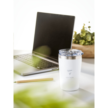 Logo trade business gifts image of: Re-Steel RCS Recycled Coffee Mug 380 ml thermo cup