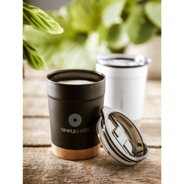Logotrade promotional giveaway picture of: Kobe Bamboo RCS Recycled Steel 350 ml coffee cup
