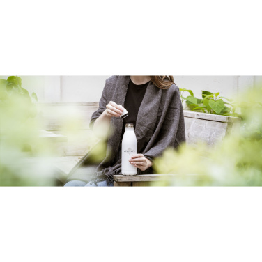 Logo trade corporate gifts image of: Topflask Premium RCS Recycled Steel drinking bottle