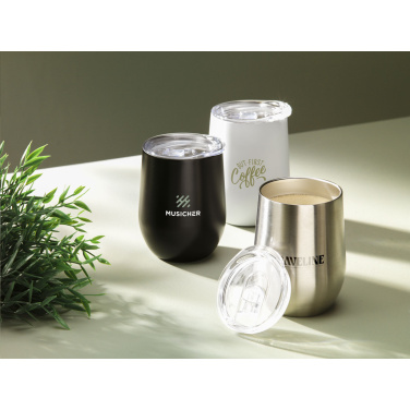 Logotrade business gift image of: Huevo RCS Recycled Steel Cup 350 ml thermo cup