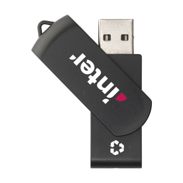 Logo trade promotional merchandise photo of: USB Twist Recycle 64 GB