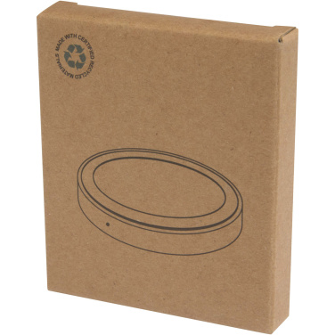 Logo trade corporate gift photo of: Freal 15W recycled plastic wireless charging pad