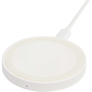 Logo trade promotional merchandise image of: Freal 15W recycled plastic wireless charging pad