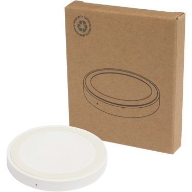 Logo trade promotional products picture of: Freal 15W recycled plastic wireless charging pad