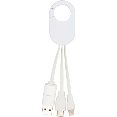 Logo trade promotional gifts image of: Troop 4-in-1 recycled plastic charging cable