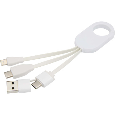 Logo trade corporate gift photo of: Troop 4-in-1 recycled plastic charging cable