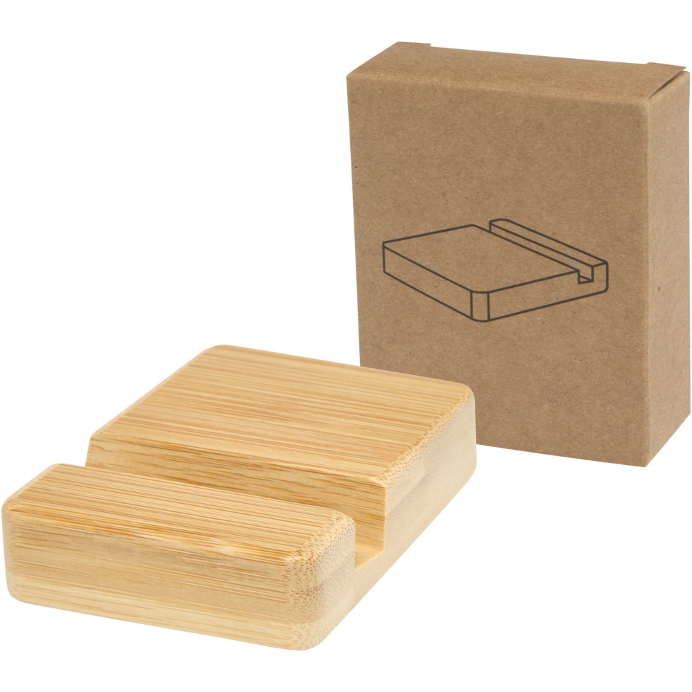 Logo trade promotional gifts picture of: Ebla bamboo phone stand