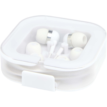 Logo trade promotional products image of: Baekdu wired Type-C headset with recycled plastic storage box