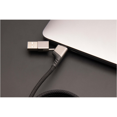 Logotrade promotional giveaway image of: SCX.design C52 100W 4-in-1 rPET magnetic ultra fast charging cable 