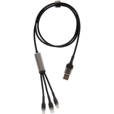 Logotrade promotional gift picture of: SCX.design C53 100W 5-in-1 rPET ultra fast charging cable