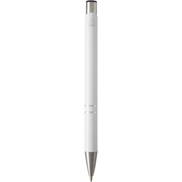 Logo trade promotional gifts image of: Moneta recycled aluminium ballpoint pen (blue ink)