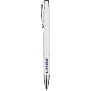 Logo trade advertising products picture of: Moneta recycled aluminium ballpoint pen (blue ink)