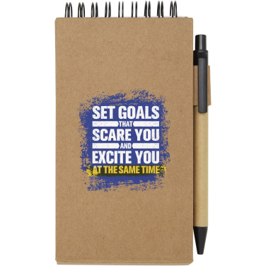 Logo trade business gifts image of: Flipper sticky notepad with ballpoint pen (black ink)