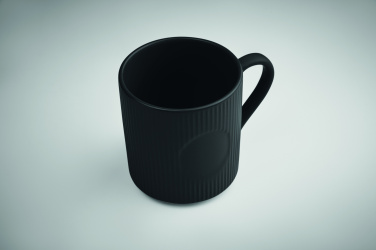 Logo trade business gifts image of: Ribbed ceramic mug mat 340 ml
