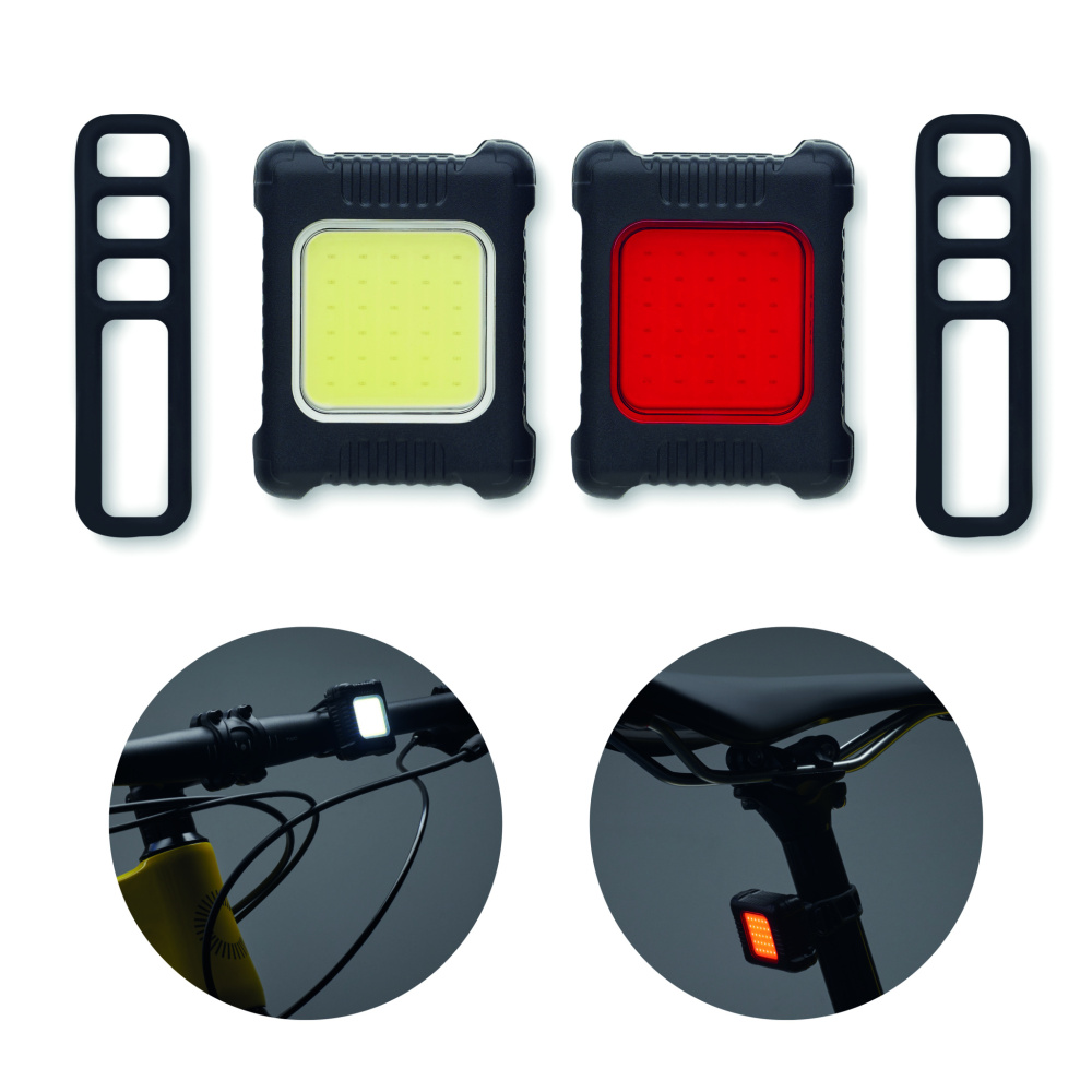 Logotrade business gift image of: Rechargeable bike light set