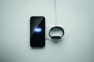 Logo trade promotional products image of: 2 in 1 foldable charger 15W