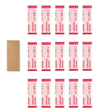 Logo trade promotional giveaways image of: 15 pieces adhesive plasters