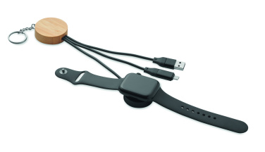 Logo trade business gift photo of: Key ring with 4 in 1 60W cable