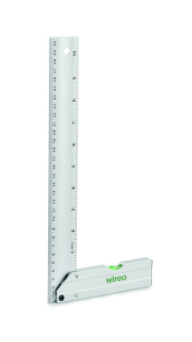 Logo trade promotional merchandise picture of: Aluminium level ruler 30 cm