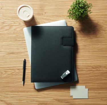 Logo trade corporate gifts picture of: A4 folder and wireless charger