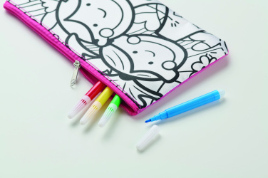 Logo trade promotional item photo of: Pencil case with markers