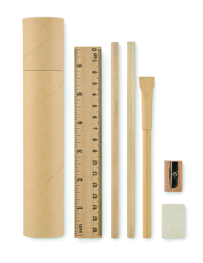 Logotrade corporate gift picture of: Paper tube stationery set