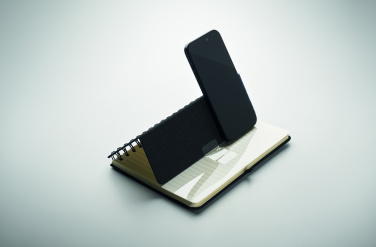 Logo trade promotional giveaway photo of: A5 notebook with phone holder