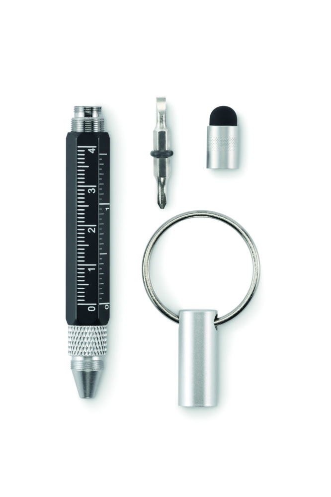 Logo trade promotional giveaway photo of: Key ring with twist action pen