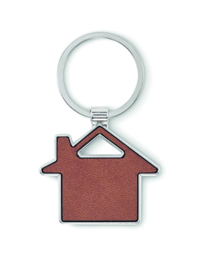 Logo trade advertising product photo of: House shaped key ring