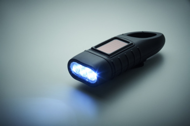 Logo trade advertising products picture of: Solar torch with dynamo crank