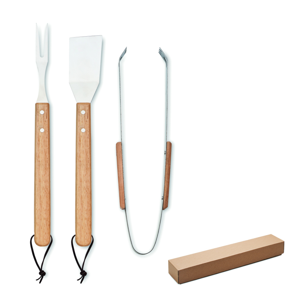Logo trade promotional products picture of: Oakwood barbecue set