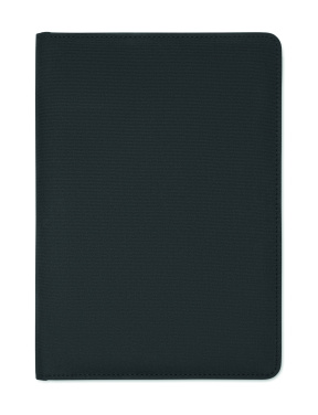 Logo trade promotional products image of: A5 portfolio 300D RPET