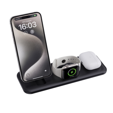 Logotrade advertising products photo of: Urban Vitamin Torrance 3 in 1 magnetic 15W charger