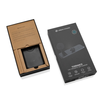 Logotrade promotional gift image of: Urban Vitamin Torrance 3 in 1 magnetic 15W charger