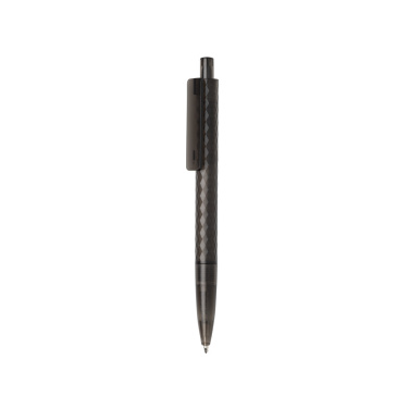 Logo trade promotional products image of: X3 GRS recycled PC plastic pen frosted