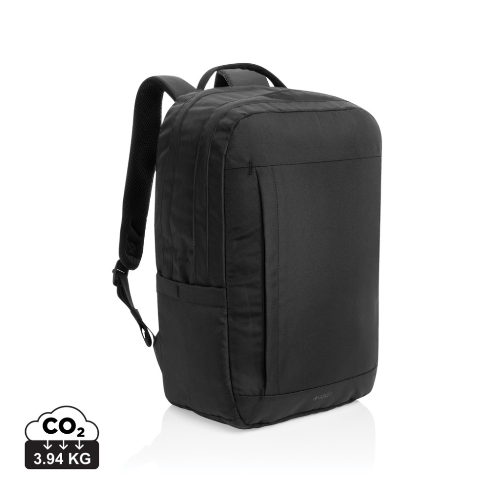 Logotrade promotional gift image of: SP Aware™ RPET Edin 100% recycled 15.6 inch laptop backpack