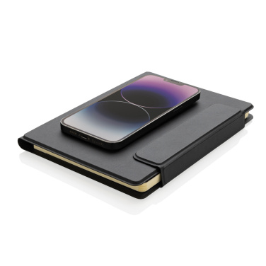 Logo trade promotional item photo of: Stuart RCS certified RPU magnetic A5 portfolio