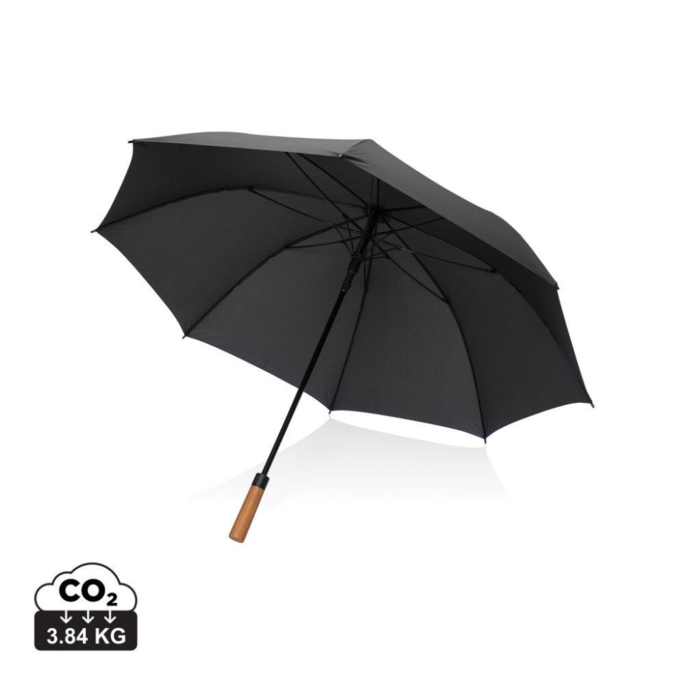 Logo trade promotional products image of: Tony  Aware™ RPET 30 inch acacia auto open umbrella