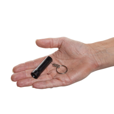 Logo trade promotional giveaway photo of: Flash RCS recycled aluminium keychain torch